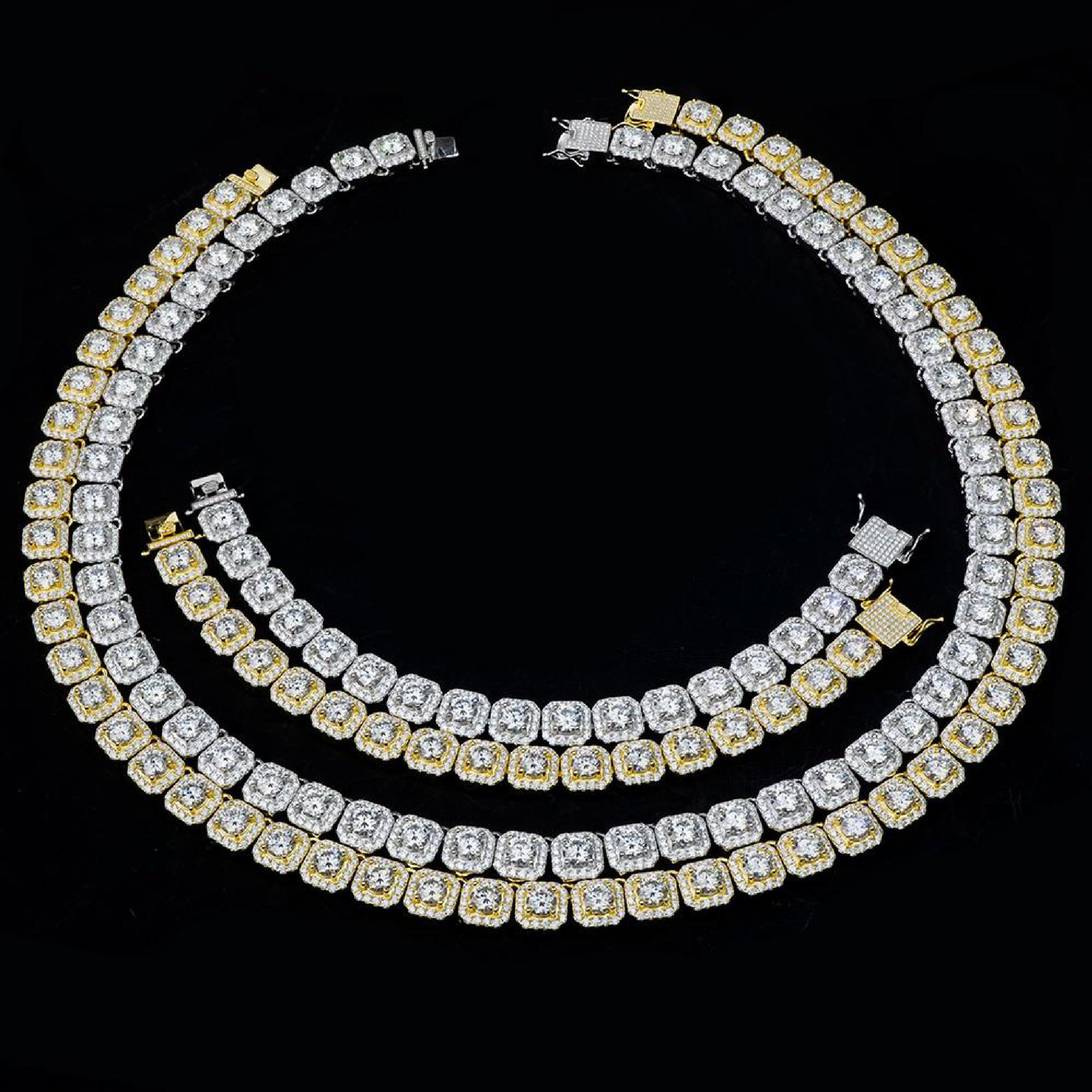 Cuban Chain und Armband aus 925 Silber – Vergleich Gelbgold vs Weißgold – NOBEL JEWELRY