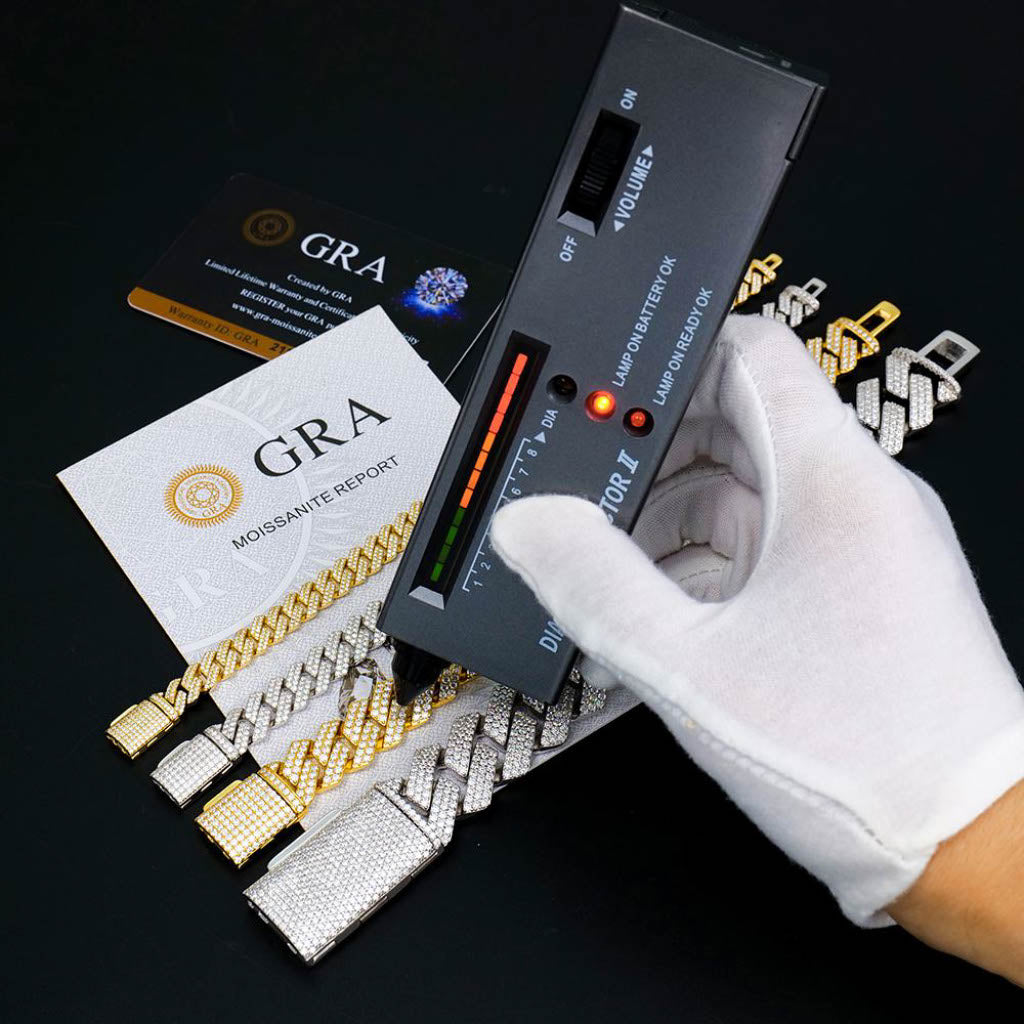 ICED OUT MOISSANITE CUBAN CHAIN - Nobel Jewelry