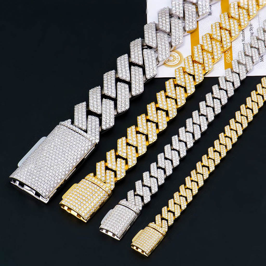 ICED OUT MOISSANITE CUBAN CHAIN - Nobel Jewelry