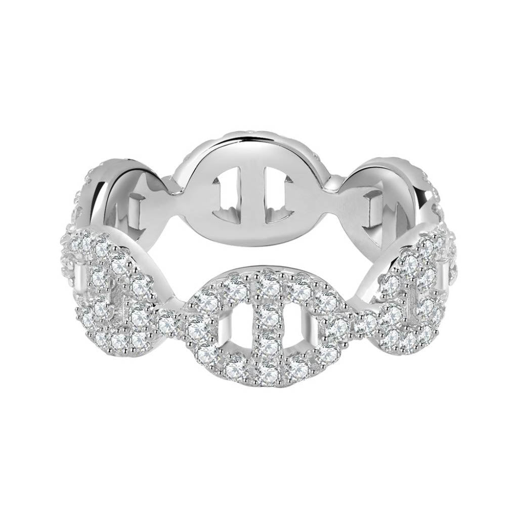 ICED OUT MOISSANITE PRESTIGE RING - Nobel Jewelry