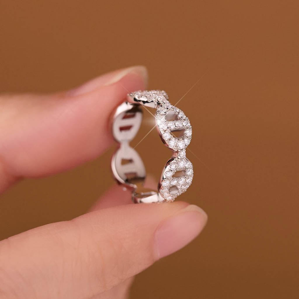 ICED OUT MOISSANITE PRESTIGE RING - Nobel Jewelry