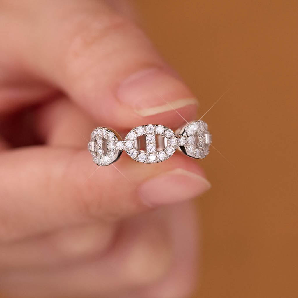 ICED OUT MOISSANITE PRESTIGE RING - Nobel Jewelry