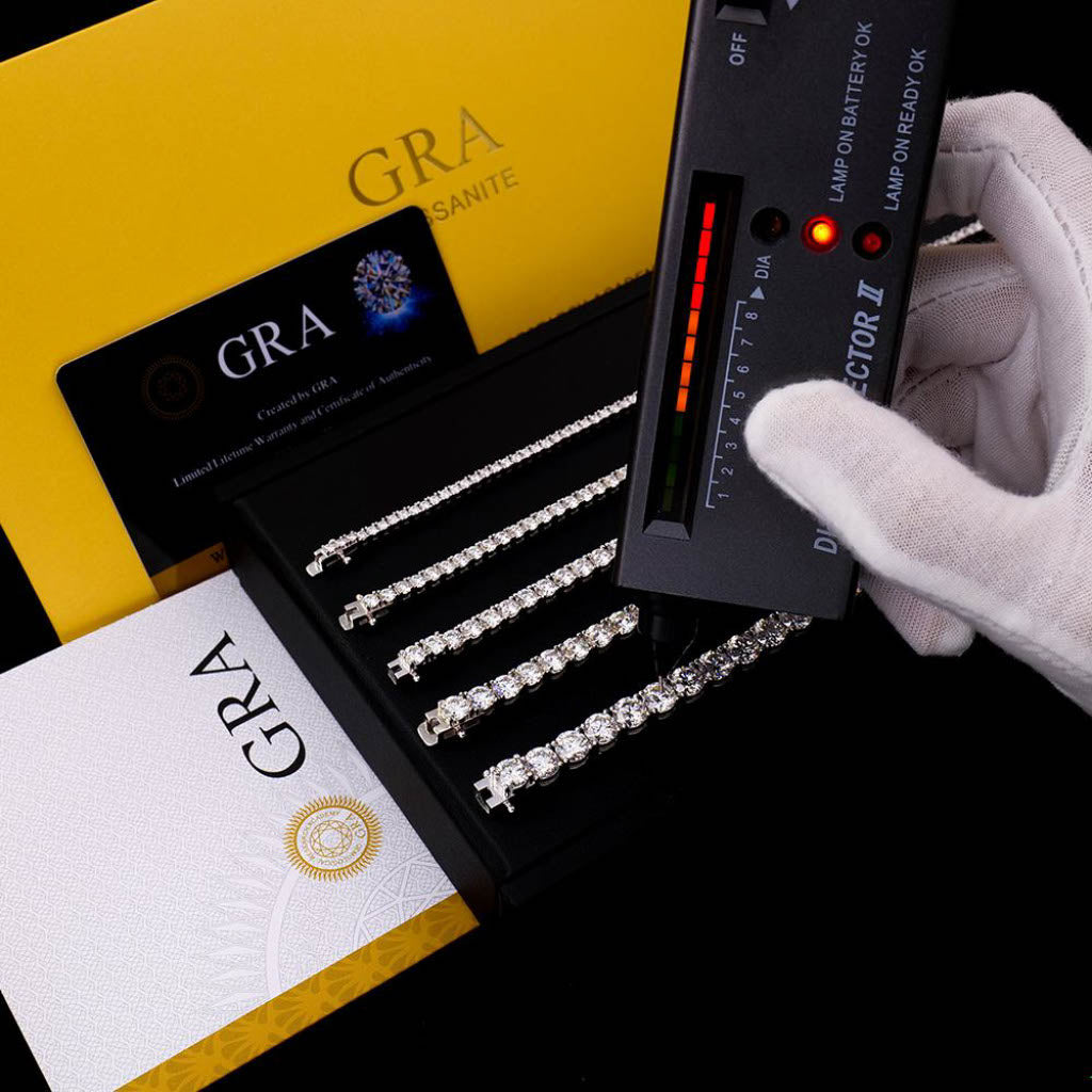 ICED OUT MOISSANITE TENNIS ARMBAND - Nobel Jewelry