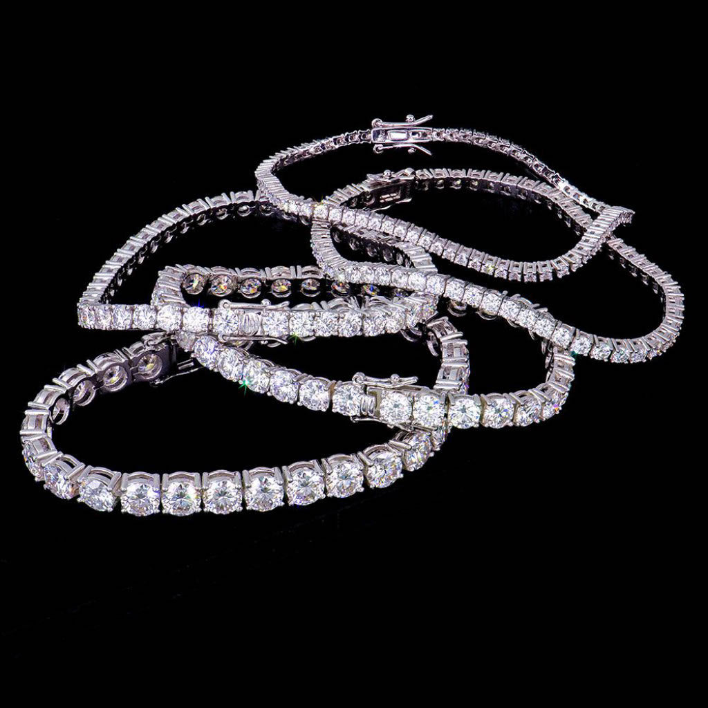 ICED OUT MOISSANITE TENNIS ARMBAND - Nobel Jewelry