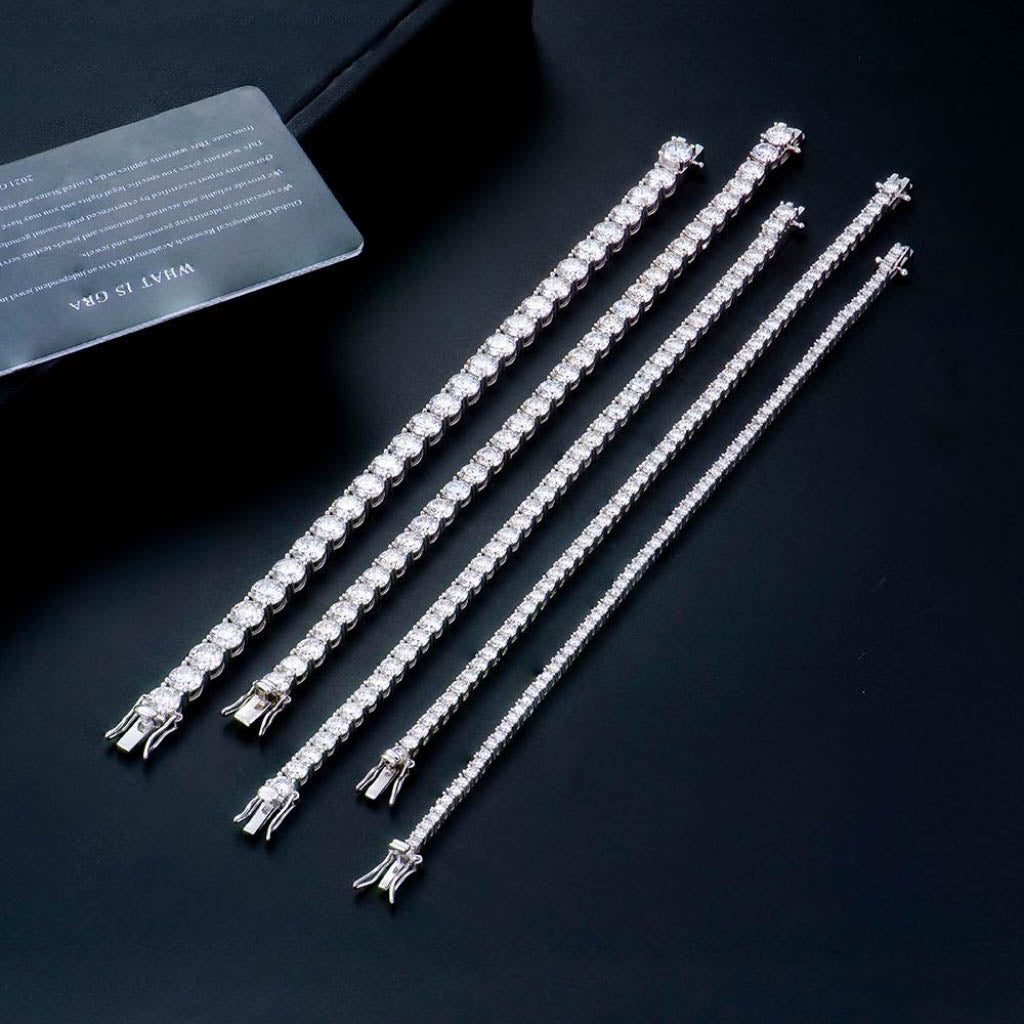ICED OUT MOISSANITE TENNIS ARMBAND - Nobel Jewelry