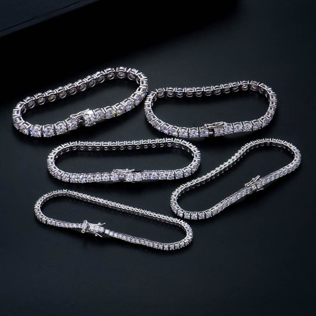 ICED OUT MOISSANITE TENNIS ARMBAND - Nobel Jewelry
