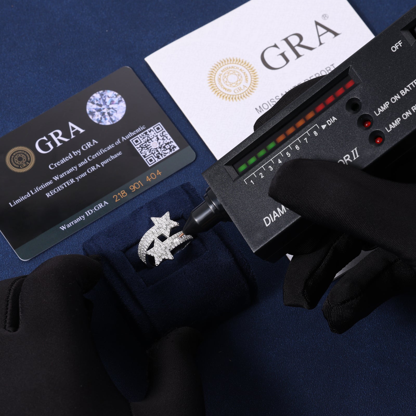 Superstar Ring mit Diamant-Tester – echter VS1–VVS Moissanite aus 925 Silber, besteht Test, funkelnd wie ein echter Diamant, rhodiniert und luxuriös.