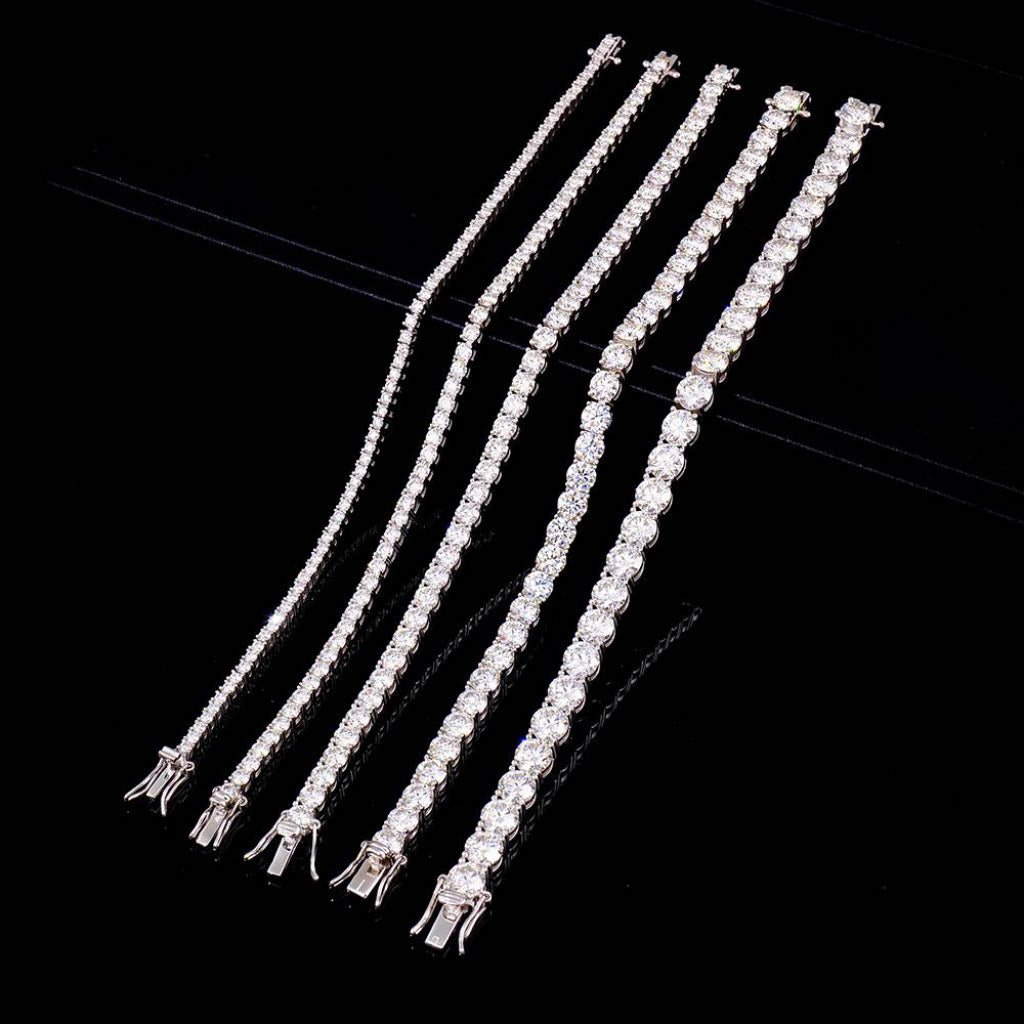 ICED OUT MOISSANITE TENNIS ARMBAND - Nobel Jewelry